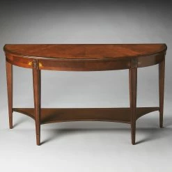 Top 10 🔔 Butler Specialty Classic & Traditional Console Tables Butler Astor Demilune Console Table - Olive Ash Burl 🔥