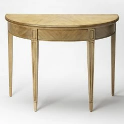 Best Pirce 🎉 Transitional Console Tables Butler Specialty Masterpiece Hampton Demilune Console Table 🎁
