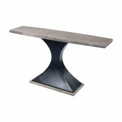 Buy 😍 Transitional Console Tables Butler Specialty Lidiya Gray Wood And Metal Console Table ⌛