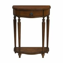 New 🤩 Butler Specialty Classic & Traditional Console Tables Butler Ashby Demilune Console Table With Storage - Antique Cherry 🧨
