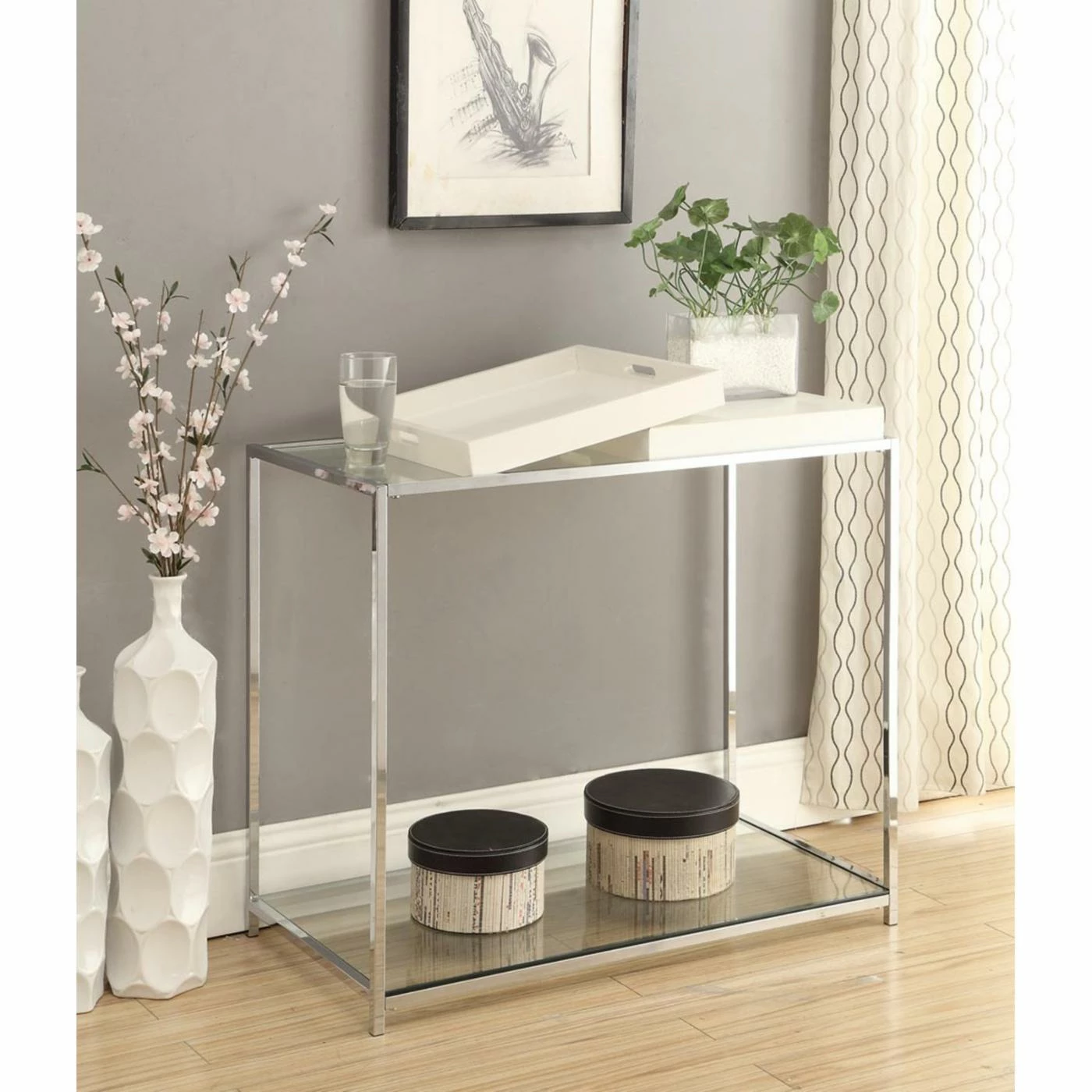 Best Pirce ๐ Contemporary & Modern Console Tables Convenience Concepts Palm Beach Console Table - White โ๏ธ