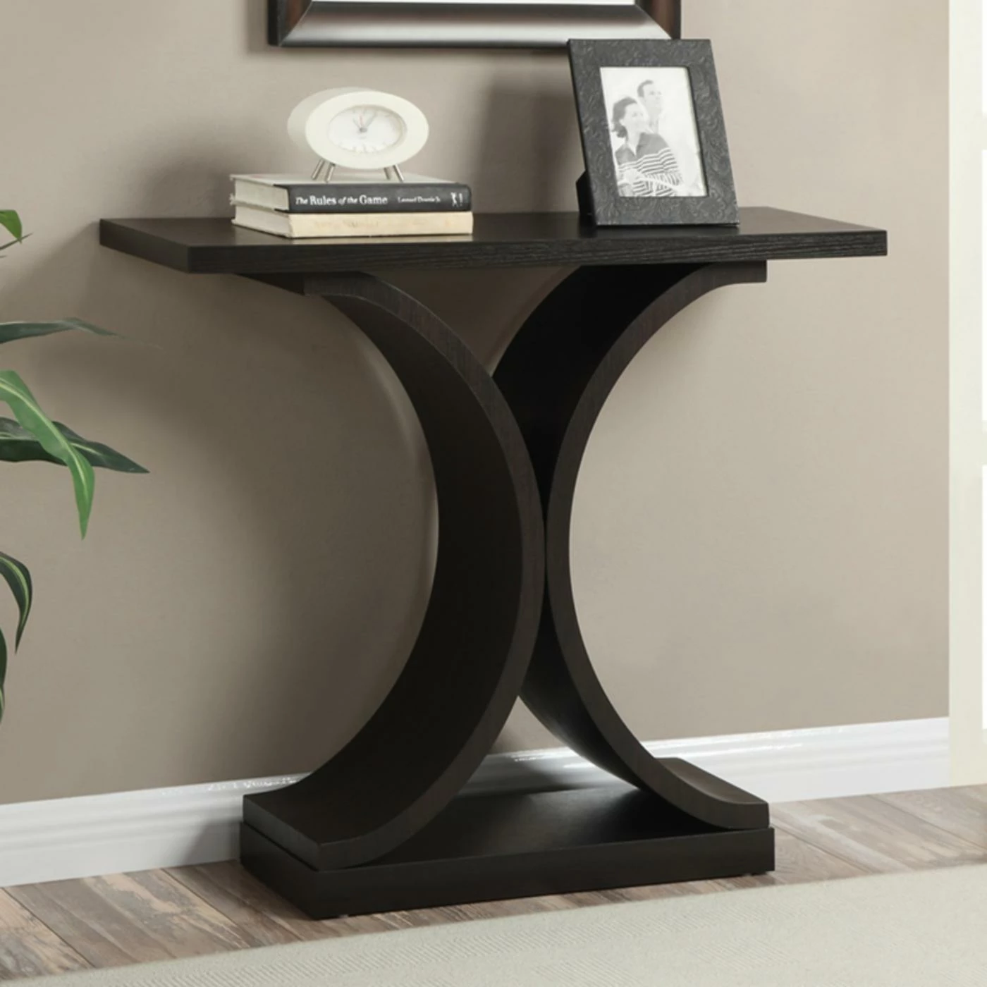 New ๐งจ Contemporary & Modern Console Tables Convenience Concepts Newport Infinity Rectangle Console Table ๐งจ