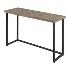 Budget 🧨 Distressed & Industrial Style Console Tables Convenience Concepts Laredo Parquet Console Table ❤️