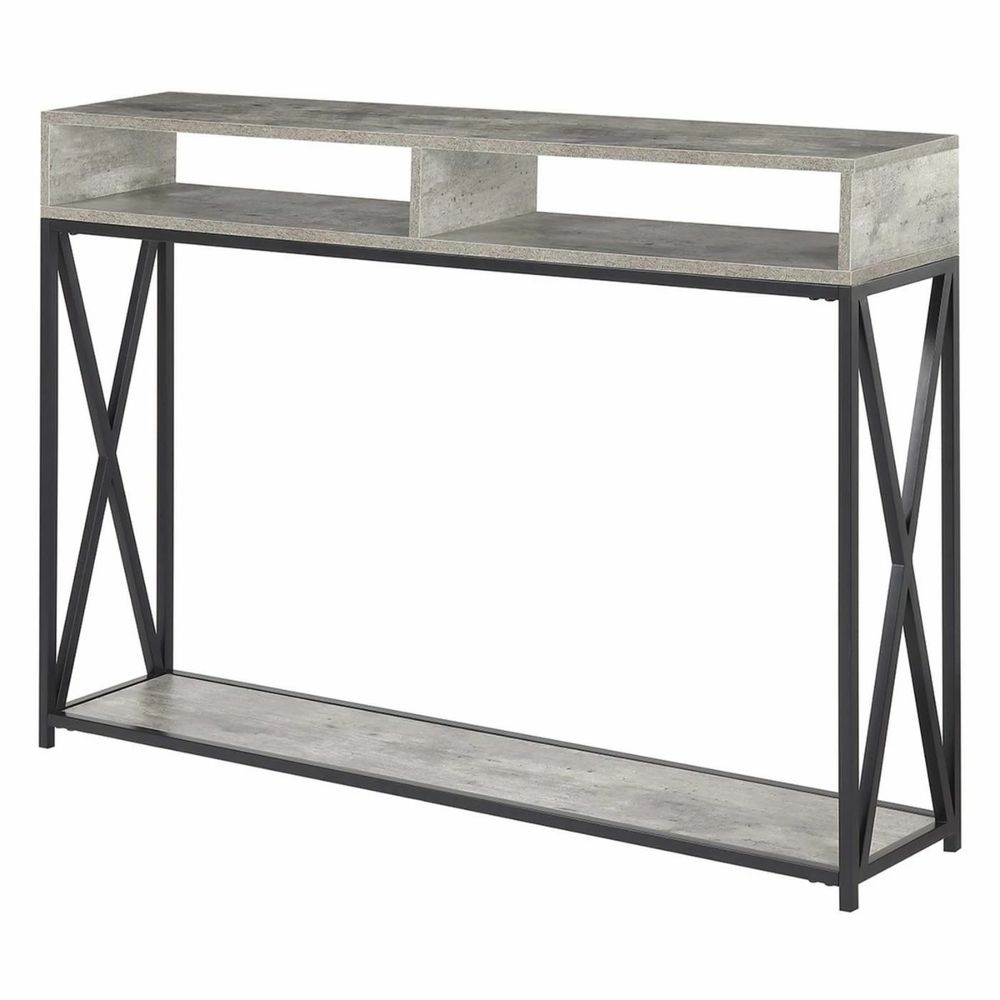 New π Craftsman & Mission Style Console Tables Convenience Concepts Tucson Deluxe 2 Tier Console Table π