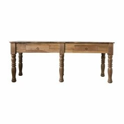Coupon 🔥 Farmhouse & Cottage Style Console Tables 3R Studios Traditional 2 Drawer Reclaimed Wood Console Table ⌛