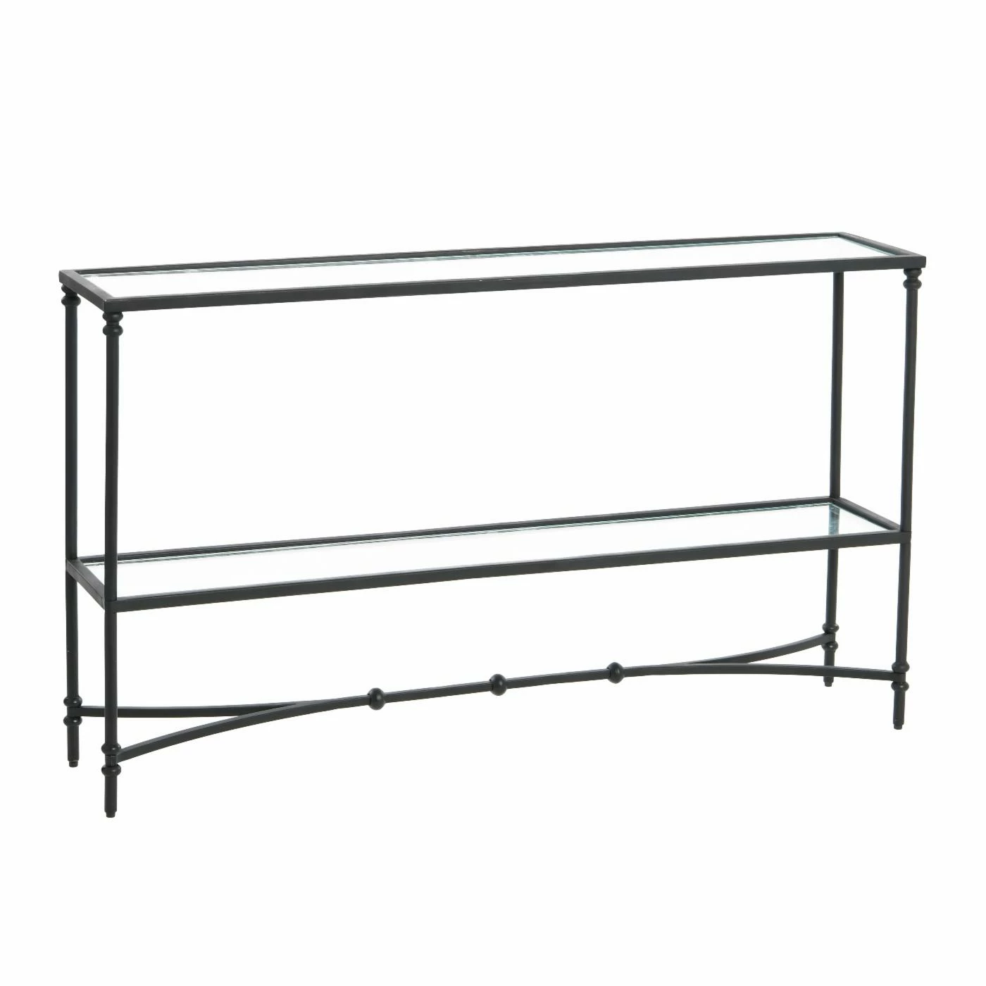 Coupon 👏 Contemporary & Modern Console Tables Creative Co-Op Libertine Glass And Iron Console Table - Black 👍