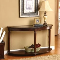 Cheapest 🎁 Classic & Traditional Console Tables Furniture Of America Maerion Glass Top Sofa Table 🔔