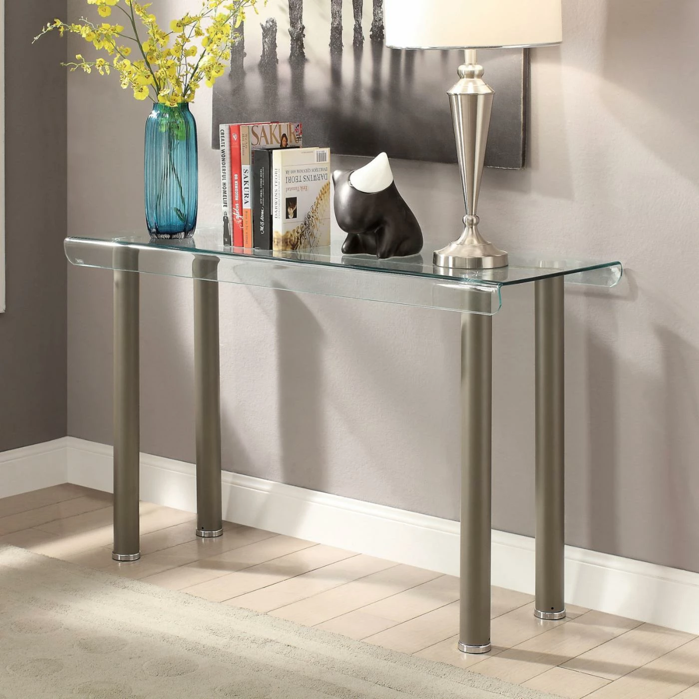 Outlet 𧨠Contemporary & Modern Console Tables Furniture Of America Newman Contemporary Sofa Table π