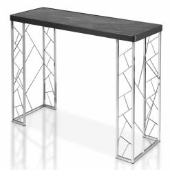 Outlet ๐ Contemporary & Modern Console Tables Furniture Of America Maderra Glam Faux Marble Rectangle Console Table ๐งจ