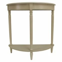 Coupon ❤️ Classic & Traditional Console Tables Decor Therapy Antique White Simplicity Half Round Accent Table 🧨
