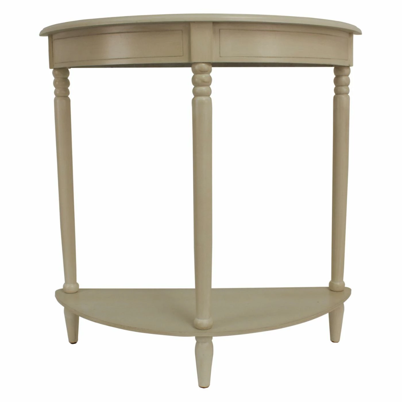 Coupon β€οΈ Classic & Traditional Console Tables Decor Therapy Antique White Simplicity Half Round Accent Table π§¨