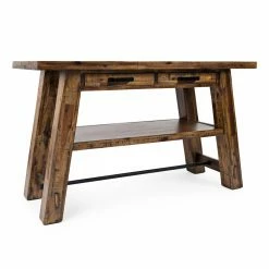 Cheapest 🔔 Transitional Console Tables Jofran Cannon Valley Trestle Sofa Table 🔥