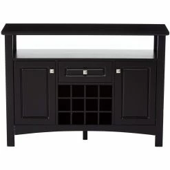 Brand new 👍 Contemporary & Modern Console Tables K And B Furniture Transistional Consoles Table With Wine Rack 🛒