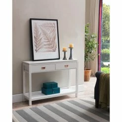 Cheapest 👍 K&B Furniture Contemporary & Modern Console Tables K&B Furniture 42 In. Rectangle Wood Console Table ⭐