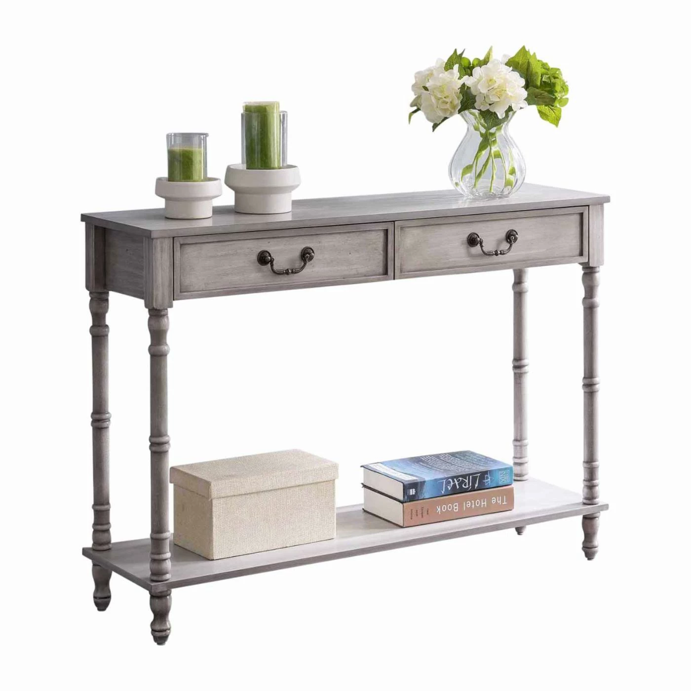 Best Sale ๐ K&B Furniture Classic & Traditional Console Tables K&B Furniture Rustic 2 Drawer Console Table ๐คฉ