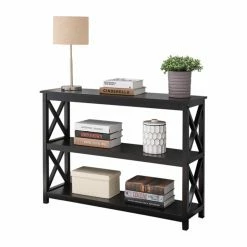 Best Pirce 🧨 K&B Furniture Contemporary & Modern Console Tables K&B Furniture Modern 2 Shelf Console Table 🔥