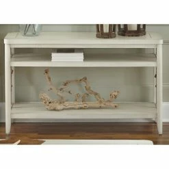 Promo 👏 Liberty Furniture Industries Coastal & Nautical Console Tables Liberty Furniture Dockside II Sofa Table 🔔