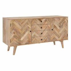 Cheap โค๏ธ Coastal & Nautical Console Tables Powell Darya 2-Door 3-Drawer Console - Natural โ๏ธ