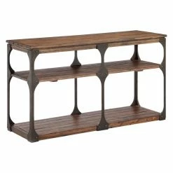 Brand new โจ Distressed & Industrial Style Console Tables Magnussen Montgomery Reclaimed Wood Rectangular Entryway Table ๐ฅฐ
