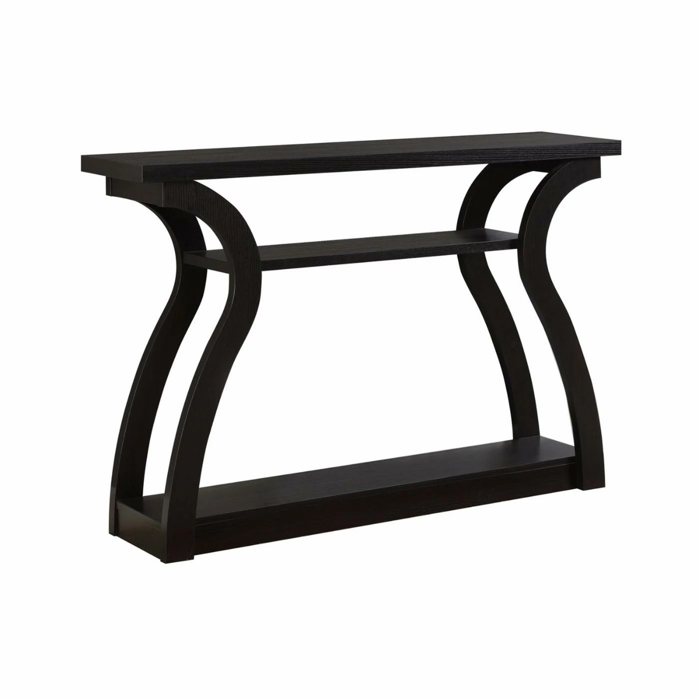 Promo 😉 Contemporary & Modern Console Tables Monarch Specialties 3-Tiered Curved Console Table ⌛