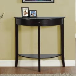 Best reviews of 👍 Contemporary & Modern Console Tables Monarch Specialties 1 Drawer Crescent Console Table ✔️