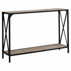 Best Pirce โญ Classic & Traditional Console Tables Monarch Specialties Rectangular Cross Leg Console Table ๐