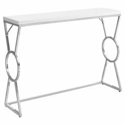 Best Sale 💯 Contemporary & Modern Console Tables Monarch Specialties Rectangular Circle Leg Console Table 🎁