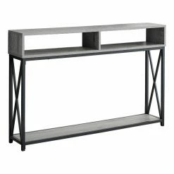 Cheapest 👏 Distressed & Industrial Style Console Tables Monarch Specialties Industrial Cross Console Table 👏