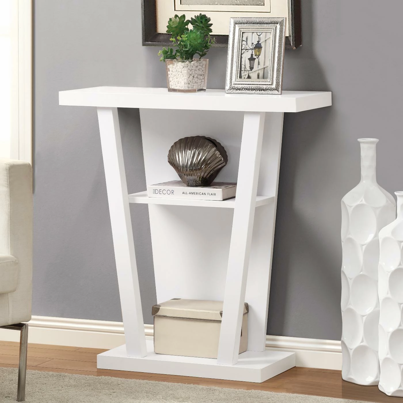 Cheap π Monarch Specialties Transitional Console Tables Monarch I 2560 32 In. Hall Console Accent Table - White π
