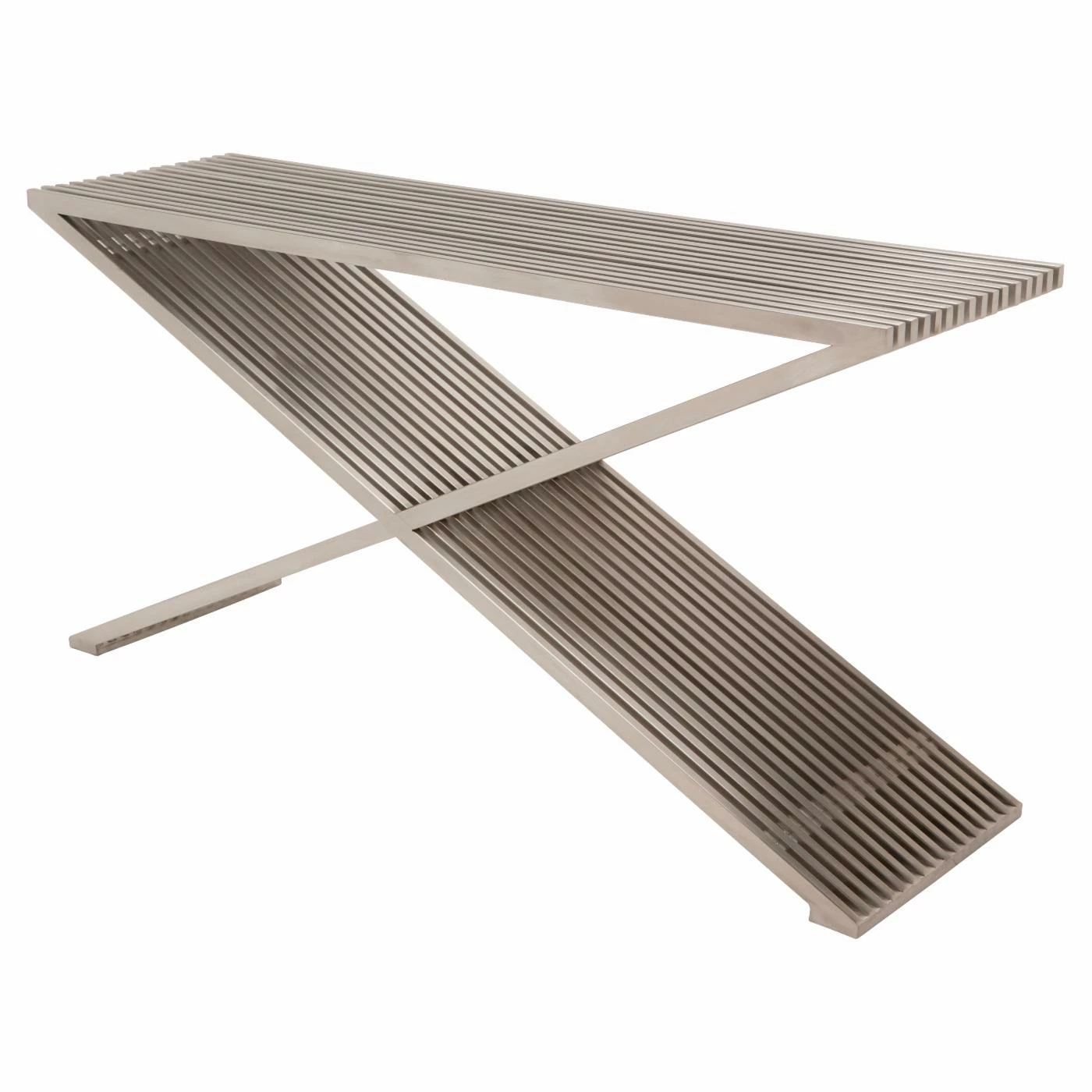 Discount 🔔 Contemporary & Modern Console Tables Nuevo Amici Prague Console Table - Silver 🤩