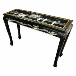 Best Sale 🎉 Global & Old World Style Console Tables Oriental Furniture Claw Foot 👩 Mother Of Pearl Console Table 🔔
