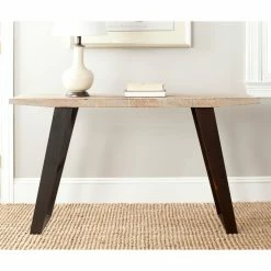 Best reviews of 🤩 Craftsman & Mission Style Console Tables Safavieh Waldo Console Table - Natural With Black Brushed ✔️