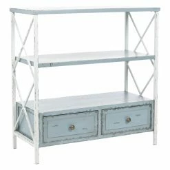 Buy 🥰 Farmhouse & Cottage Style Console Tables Safavieh Chandra Console With Storage Drawers 🎁