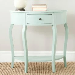 Hot Sale 🎉 Transitional Console Tables Safavieh Jan Demilune Small Console ❤️