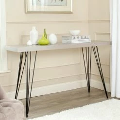 Outlet 😍 Contemporary & Modern Console Tables Safavieh Wolcott Retro Mid Century Lacquer Console ⭐