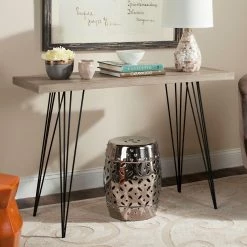 New 😀 Contemporary & Modern Console Tables Safavieh Etro Retro Mid Century Wood Console ✔️