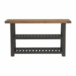 Discount ๐ Distressed & Industrial Style Console Tables Martin Svensson Home Bolton Solid Wood 55 In. Sofa Console Table โ