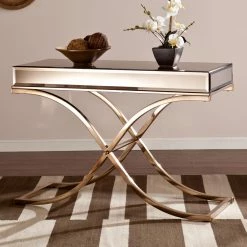 Cheapest 😀 Contemporary & Modern Console Tables Southern Enterprises Ava Mirrored Console Table 🌟