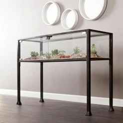 Cheapest ✔️ Transitional Console Tables Southern Enterprises Terrarium Console Table 🎉