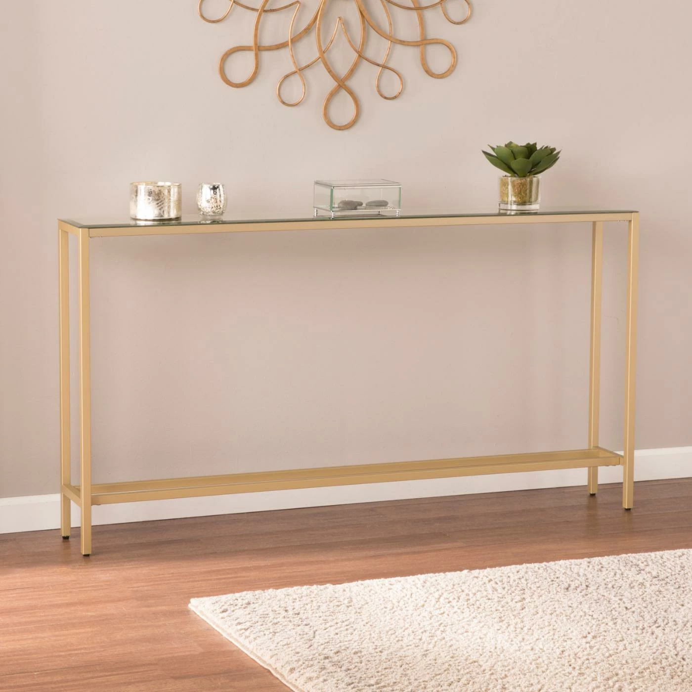Promo ๐ฅฐ Glam Console Tables Southern Enterprises Darrin 56 In. Console Table ๐