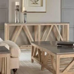 New 😍 Transitional Console Tables Orient Express Furniture Blue Stone Console Table 😉