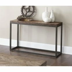 Budget ⌛ Distressed & Industrial Style Console Tables Steve Silver Co. Lorenza Sofa Table 😉