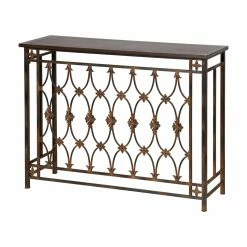 Top 10 😀 Contemporary & Modern Console Tables StyleCraft Filigree Metal And Wood Console Table 🔥