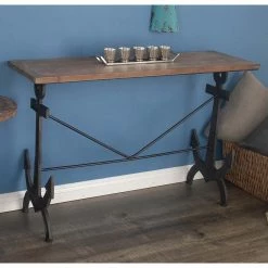 Top 10 🤩 Coastal & Nautical Console Tables DecMode Iron Anchor Console Table ⌛