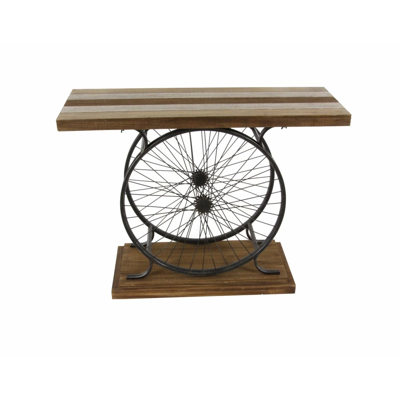 Best reviews of 🛒 Farmhouse & Cottage Style Console Tables DecMode Industrial Iron Wheel Console Table 👏