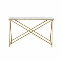 Buy 😀 Contemporary & Modern Console Tables DecMode Polished Marble Console Table 🤩