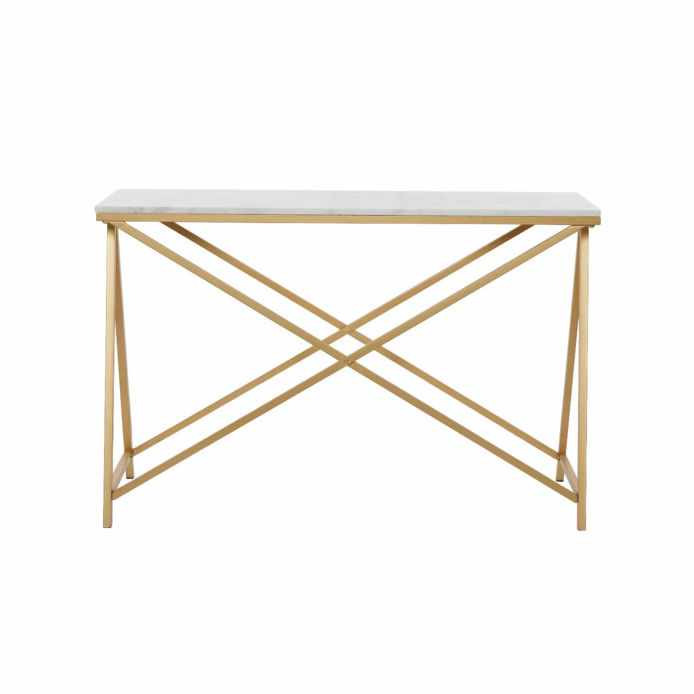 Buy ๐ Contemporary & Modern Console Tables DecMode Polished Marble Console Table ๐คฉ