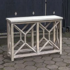 Budget ✔️ Contemporary & Modern Console Tables Uttermost Catali Ivory Stone Console Table 🛒