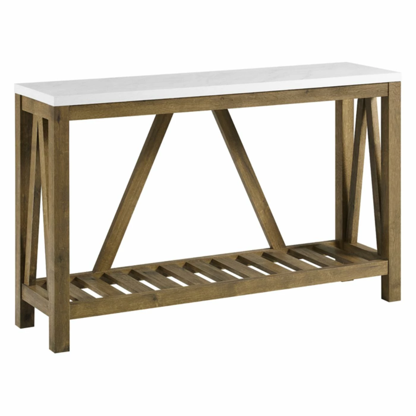 Cheapest ๐ฅฐ Farmhouse & Cottage Style Console Tables Walker Edison A-Frame Rustic Entry Console Table โ๏ธ
