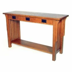 Discount 🧨 Craftsman & Mission Style Console Tables Wayborn Mission Rectangular Console Table 🤩